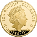 200 Pounds 2021, United Kingdom (Great Britain), Elizabeth II, Britannia