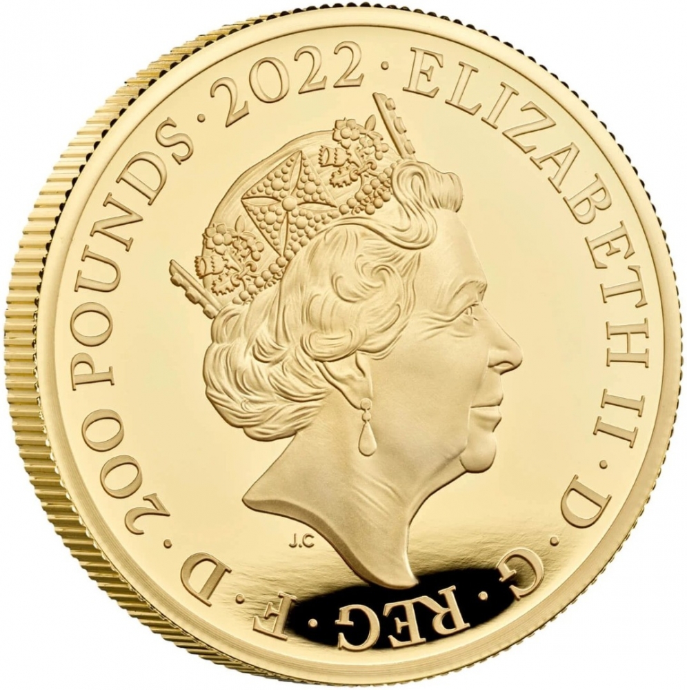 200 Pounds 2022, United Kingdom (Great Britain), Elizabeth II, British Monarchs Collection, George I