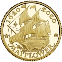 25 Pounds 2020, Sp# OA10, United Kingdom (Great Britain), Elizabeth II, 400th Anniversary of the Mayflower Voyage