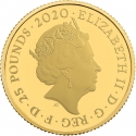 25 Pounds 2020, Sp# JB15, United Kingdom (Great Britain), Elizabeth II, James Bond, Aston Martin DB5