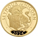 25 Pounds 2024, United Kingdom (Great Britain), Charles III, Royal Tudor Beasts, Seymour Unicorn