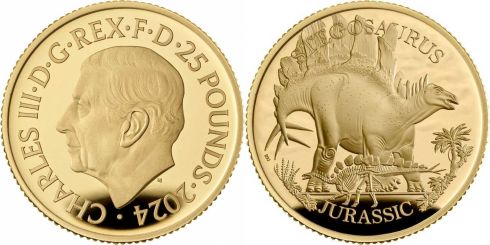 25 Pounds United Kingdom Great Britain 2024 CoinBrothers Catalog   Stegosaurus 2024 18.12.2023 19.42 Title 