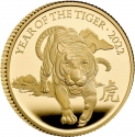 25 Pounds 2022, Sp# CLCF3, United Kingdom (Great Britain), Elizabeth II, Chinese Zodiac, Year of the Tiger