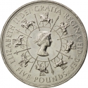5 Pounds 1993, KM# 965, United Kingdom (Great Britain), Elizabeth II, 40th Anniversary of Coronation of Elizabeth II