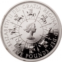 5 Pounds 1993, KM# 965a, United Kingdom (Great Britain), Elizabeth II, 40th Anniversary of Coronation of Elizabeth II