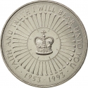 5 Pounds 1993, KM# 965, United Kingdom (Great Britain), Elizabeth II, 40th Anniversary of Coronation of Elizabeth II