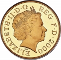 5 Pounds 2000, KM# 1007b, United Kingdom (Great Britain), Elizabeth II, 100th Anniversary of Birth of the Queen Mother