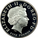 5 Pounds 2005, KM# 1054a, United Kingdom (Great Britain), Elizabeth II, 200th Anniversary of Death of Horatio Nelson