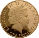 5 Pounds 2008, KM# 1104b, United Kingdom (Great Britain), Elizabeth II, 450th Anniversary of the Accession of Queen Elizabeth I