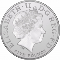 5 Pounds 2008, KM# 1104a, United Kingdom (Great Britain), Elizabeth II, 450th Anniversary of the Accession of Queen Elizabeth I