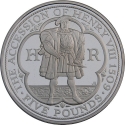 5 Pounds 2009, KM# 1118, United Kingdom (Great Britain), Elizabeth II, 500th Anniversary of the Accession of King Henry VIII to the Throne