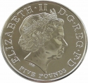 5 Pounds 2013, KM# 1259, United Kingdom (Great Britain), Elizabeth II, Christening of Prince George of Cambridge