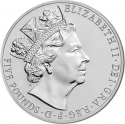 5 Pounds 2015, KM# 1301, United Kingdom (Great Britain), Elizabeth II, Britain’s Longest Reigning Monarch