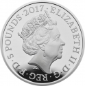5 Pounds 2017, KM# 1443a, United Kingdom (Great Britain), Elizabeth II, Prince Philip Celebrating a Life of Service