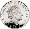 5 Pounds 2019, Sp# L77, United Kingdom (Great Britain), Elizabeth II, 200th Anniversary of Birth of Queen Victoria