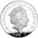 5 Pounds 2020, Sp# L80, United Kingdom (Great Britain), Elizabeth II, 250th Anniversary of Birth of William Wordsworth