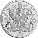 5 Pounds 2025, United Kingdom (Great Britain), Charles III, Coat of Arms of King Charles III