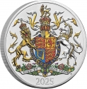 5 Pounds 2025, United Kingdom (Great Britain), Charles III, Coat of Arms of King Charles III