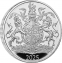 5 Pounds 2025, United Kingdom (Great Britain), Charles III, Coat of Arms of King Charles III