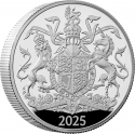 5 Pounds 2025, United Kingdom (Great Britain), Charles III, Coat of Arms of King Charles III