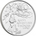 5 Pounds 2021, Sp# AW7, United Kingdom (Great Britain), Elizabeth II, Treasury of Tales, Alice's Adventures In Wonderland
