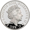 5 Pounds 2018, Sp# L71, United Kingdom (Great Britain), Elizabeth II, Remembrance Day, Armistice of 11 November 1918