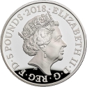 5 Pounds 2018, KM# 1595a, United Kingdom (Great Britain), Elizabeth II, Remembrance Day, Armistice of 11 November 1918