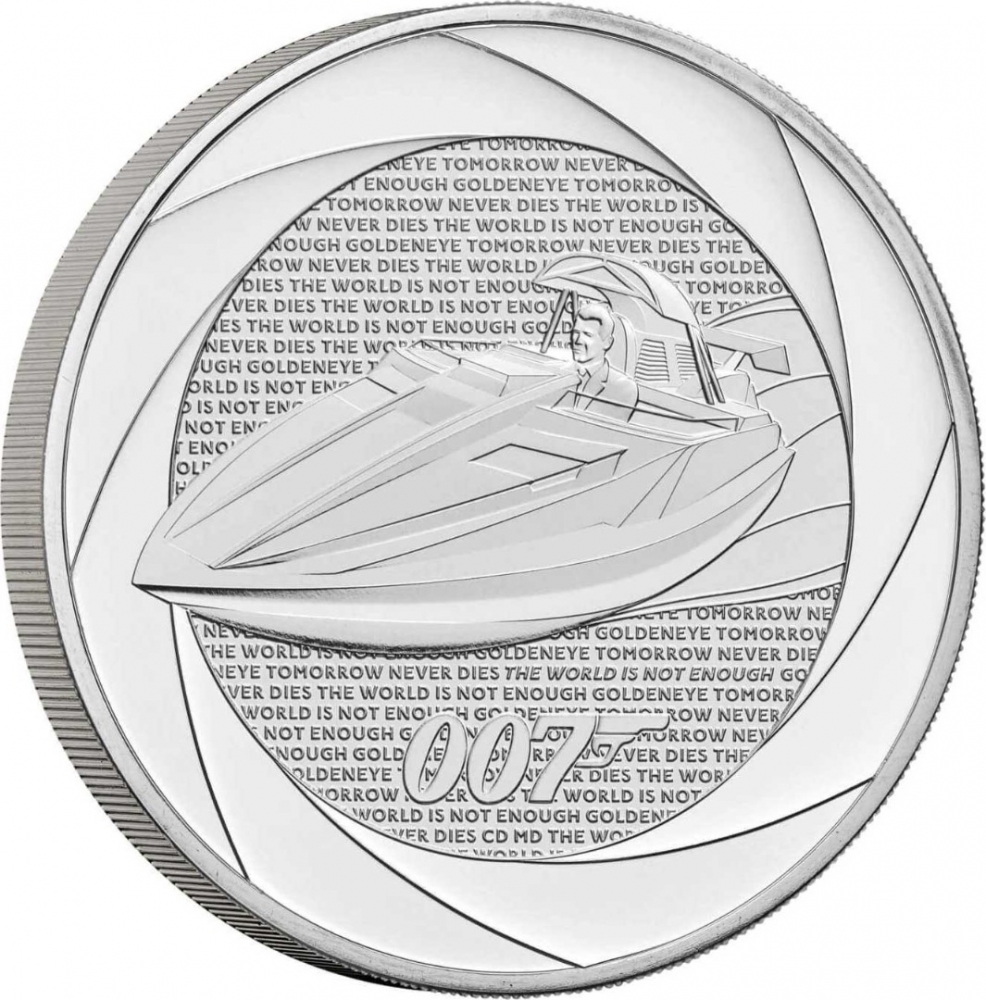 5 Pounds 2024, United Kingdom (Great Britain), Charles III, Six Decades of 007, Bond Films of the 1990s