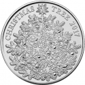 5 Pounds 2017, KM# 1454, United Kingdom (Great Britain), Elizabeth II, Christmas, Christmas Tree