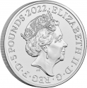 5 Pounds 2022, United Kingdom (Great Britain), Elizabeth II, The Queen's Reign, Commonwealth