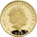 25 Pounds 2019, Sp# OA7, United Kingdom (Great Britain), Elizabeth II, Tower of London, Crown Jewels
