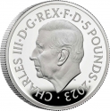 5 Pounds 2023, United Kingdom (Great Britain), Charles III, British Monarchs Collection, George II