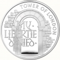 5 Pounds 2020, Sp# L84, United Kingdom (Great Britain), Elizabeth II, Tower of London, Infamous Prison