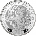 5 Pounds 2023, United Kingdom (Great Britain), Charles III, Myths and Legends, Morgan le Fay
