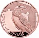 5 Pounds 2019, Sp# L73, United Kingdom (Great Britain), Elizabeth II, Tower of London, Legend of the Ravens