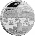 5 Pounds 2022, United Kingdom (Great Britain), Elizabeth II, City Views, London