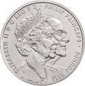 5 Pounds 2017, KM# 1457, United Kingdom (Great Britain), Elizabeth II, 70th Wedding Anniversary of Queen Elizabeth II and Prince Philip, Platinum Wedding