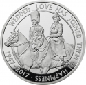 5 Pounds 2017, Sp# L57, United Kingdom (Great Britain), Elizabeth II, 70th Wedding Anniversary of Queen Elizabeth II and Prince Philip, Platinum Wedding