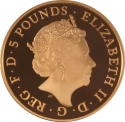 5 Pounds 2015, Sp# L40, United Kingdom (Great Britain), Elizabeth II, Birth of Princess Charlotte of Cambridge, Royal Birth