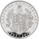 5 Pounds 2018, KM# 1583a, United Kingdom (Great Britain), Elizabeth II, 65th Anniversary of Coronation of Elizabeth II, Sapphire Coronation