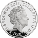 5 Pounds 2018, KM# 1587, United Kingdom (Great Britain), Elizabeth II, Portrait of Britain, Seaside Towns, Tenby