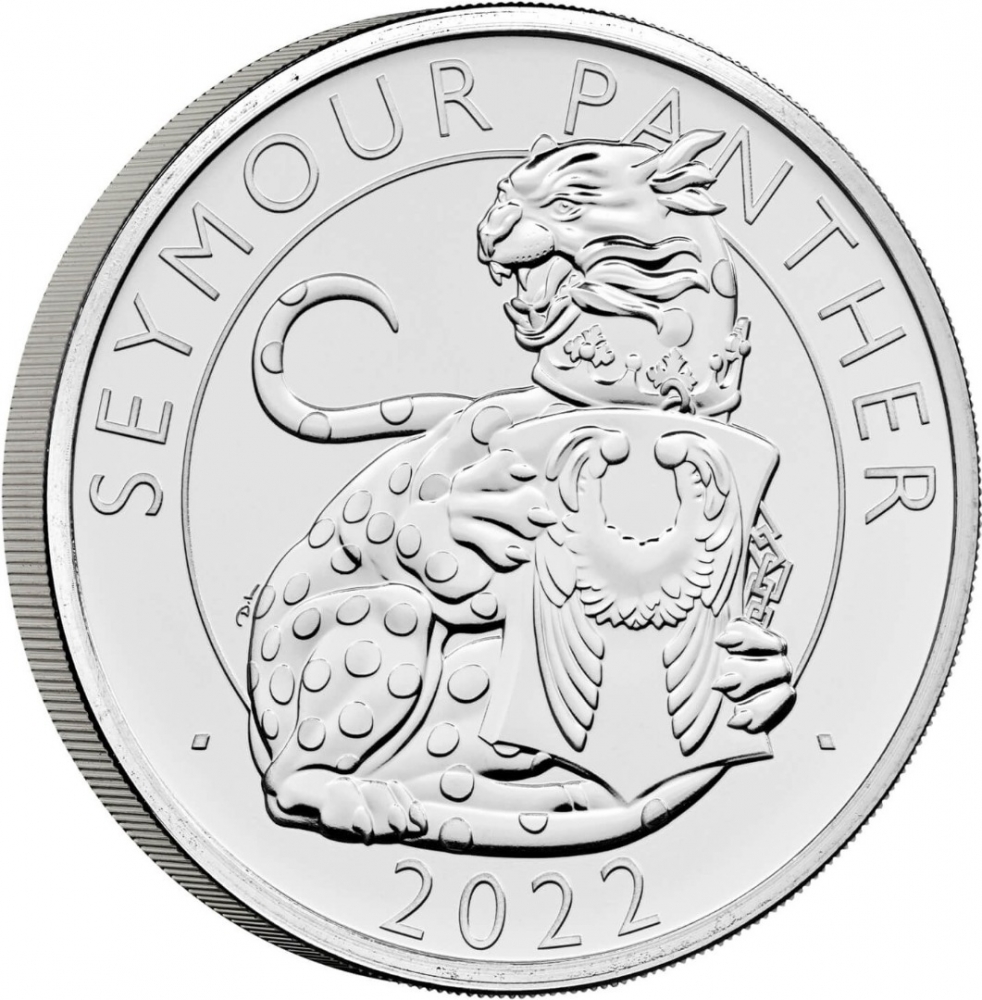 5 Pounds 2022, Sp# TBCCA1, United Kingdom (Great Britain), Elizabeth II, Royal Tudor Beasts, Seymour Panther
