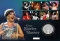 5 Pounds 2023, United Kingdom (Great Britain), Charles III, Music Legends, Shirley Bassey, Cover with eight special stamps