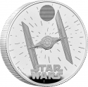 5 Pounds 2024, United Kingdom (Great Britain), Charles III, 40th Anniversary of the Star Wars, TIE Fighter