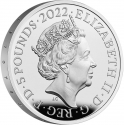 5 Pounds 2022, Sp# L99, United Kingdom (Great Britain), Elizabeth II, The Queen's Reign, Charity and Patronage