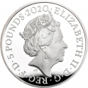 5 Pounds 2020, Sp# L81, United Kingdom (Great Britain), Elizabeth II, Tower of London, White Tower