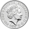 5 Pounds 2021, Sp# QBCC9, United Kingdom (Great Britain), Elizabeth II, Queen's Beasts, White Greyhound of Richmond