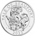 5 Pounds 2023, Sp# TBCCA3, United Kingdom (Great Britain), Elizabeth II, Royal Tudor Beasts, Yale of Beaufort