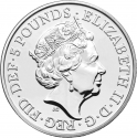 5 Pounds 2021, United Kingdom (Great Britain), Elizabeth II, Chinese Zodiac, Year of the Ox