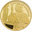 25 Pounds 2019, Sp# OA8, United Kingdom (Great Britain), Elizabeth II, Tower of London, Yeoman Warders